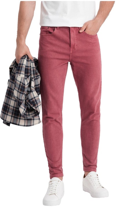 Pantaloni barbati Ombre Megane, Bordeaux, XL