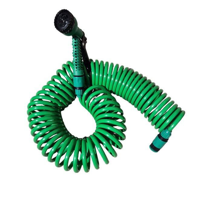 Градински маркуч, пистолет 7 функции, с аксесоари 20 метра