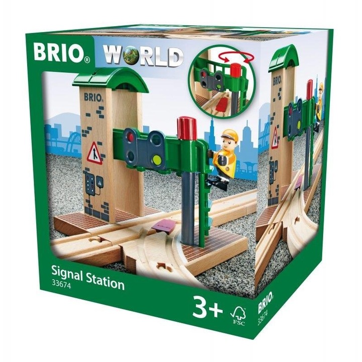 Podwojny most Ravensburger, 113cm, stabil, compatibil cu seturi Brio