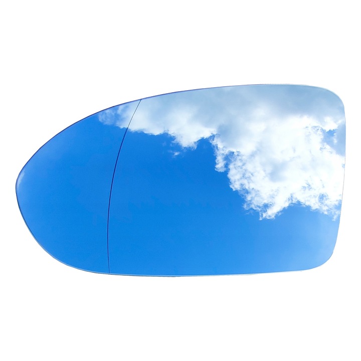 Sticla Oglinda, Dreapta, Am Opel Astra K, Incalzita, Argintiu/Negru