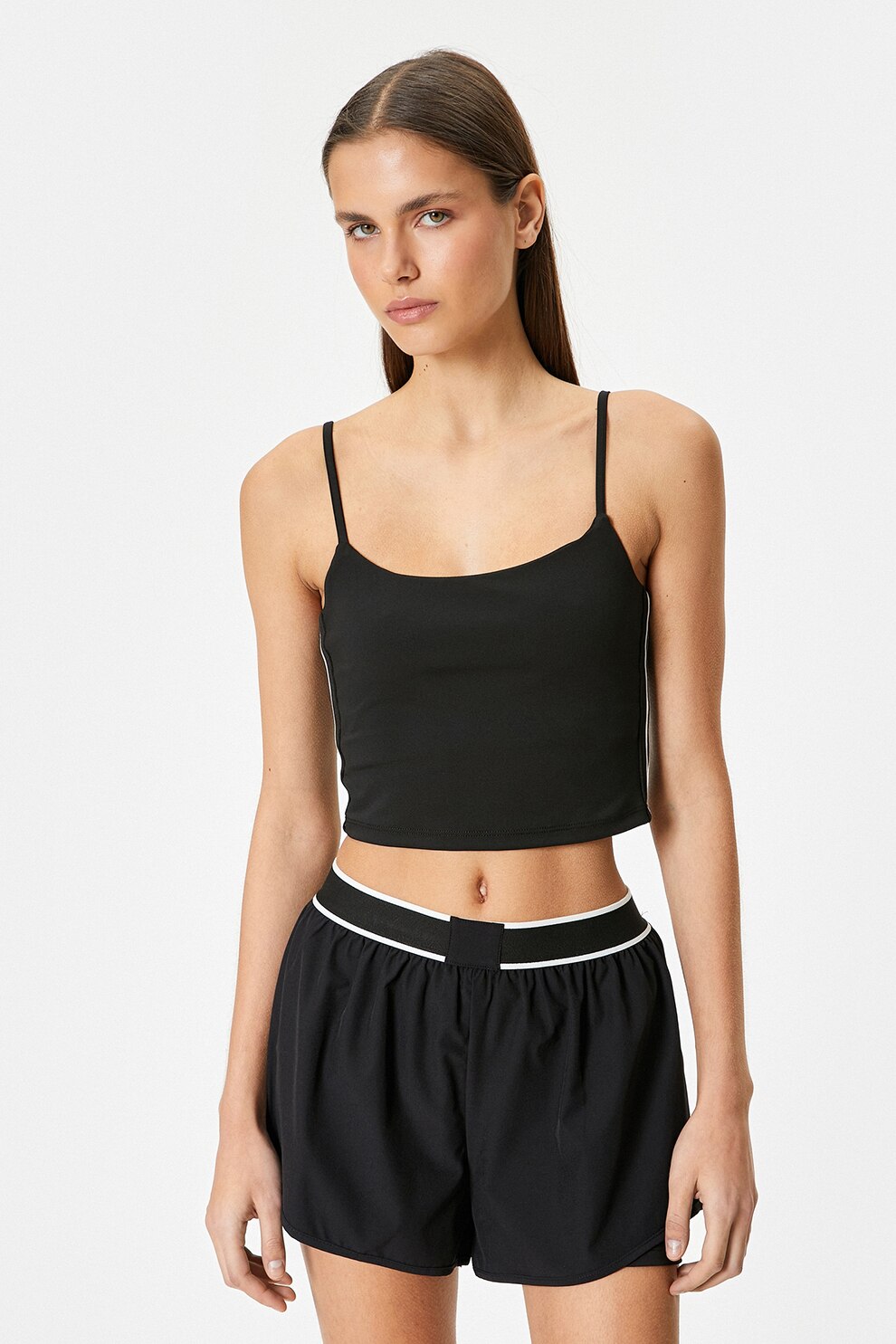 【新品】tope cross strap tunic Top, HiCCUP, top solid fara bretele cu fante laterale, gri