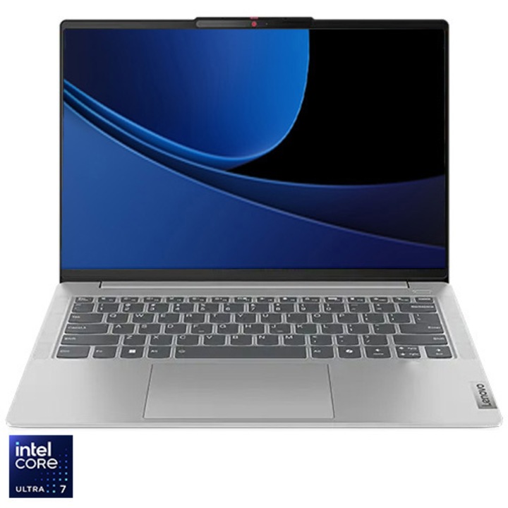 Laptop Lenovo IdeaPad Slim 5 14IMH9 cu procesor Intel® Core™ Ultra 7 155H pana la 4.8GHz, 14", WUXGA, IPS, 60Hz, 16GB LPDDR5x, 1TB SSD, Intel® Arc™ Graphics, No OS, Cloud Grey