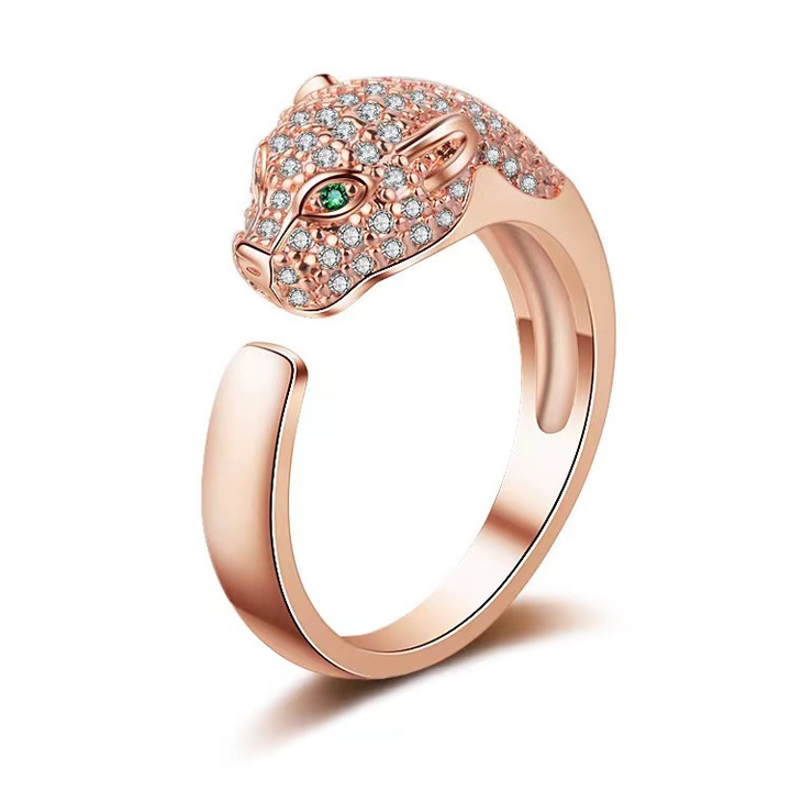 Inel, Argint/Zirconiu, Champagne