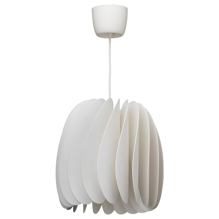 Dekoratív csillár, fehér, 42 cm, 22W, E27