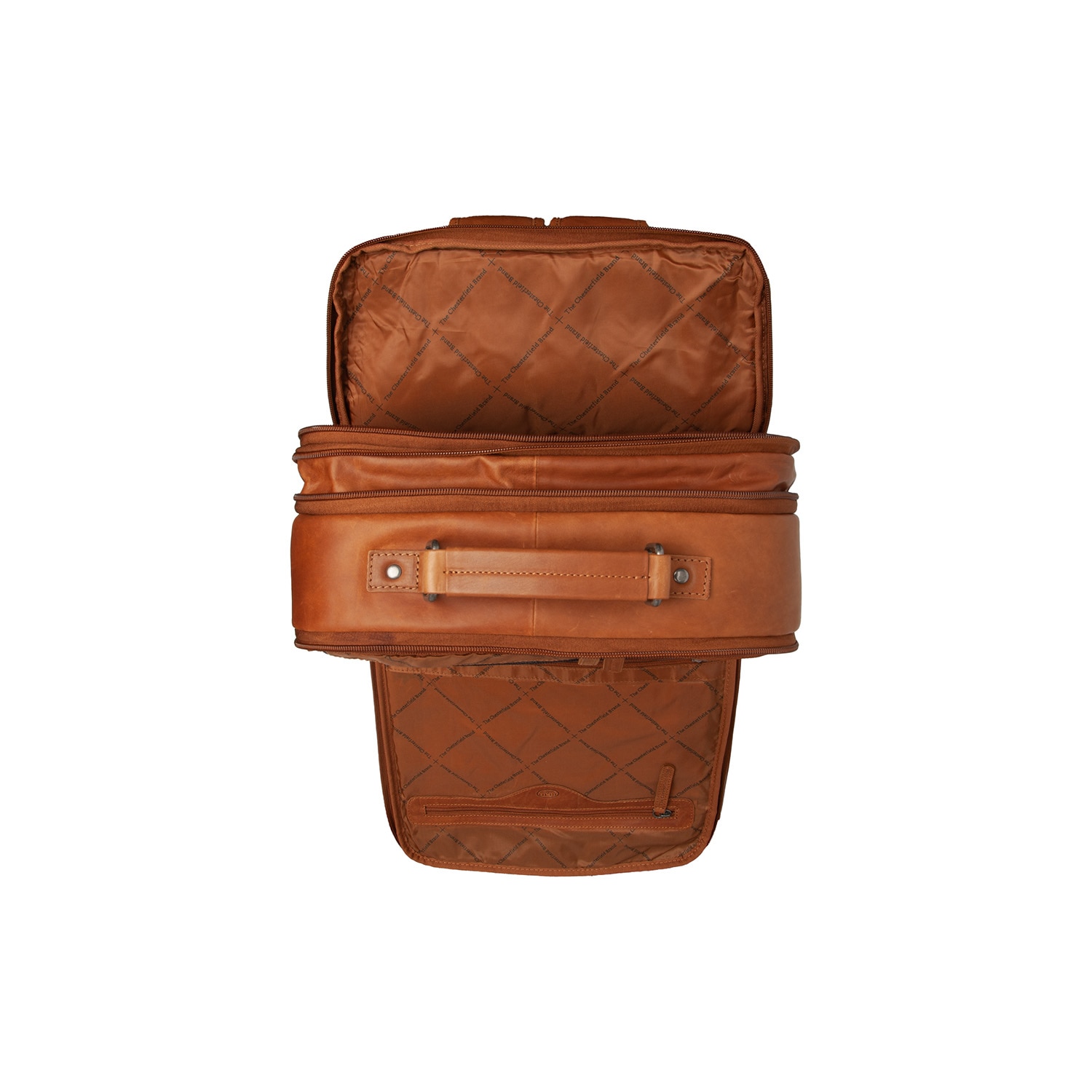 Rucsac de laptop din piele naturala, The Chesterfield brand, Jamaica, Maro coniac