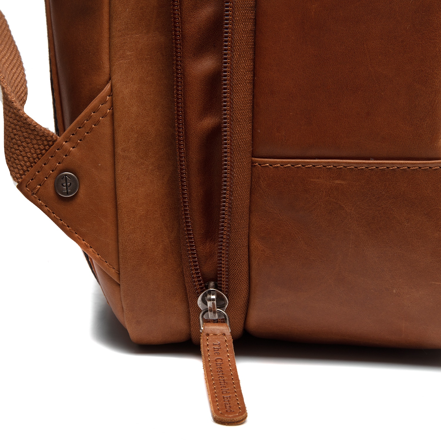 Rucsac de laptop din piele naturala, The Chesterfield brand, Jamaica, Maro coniac