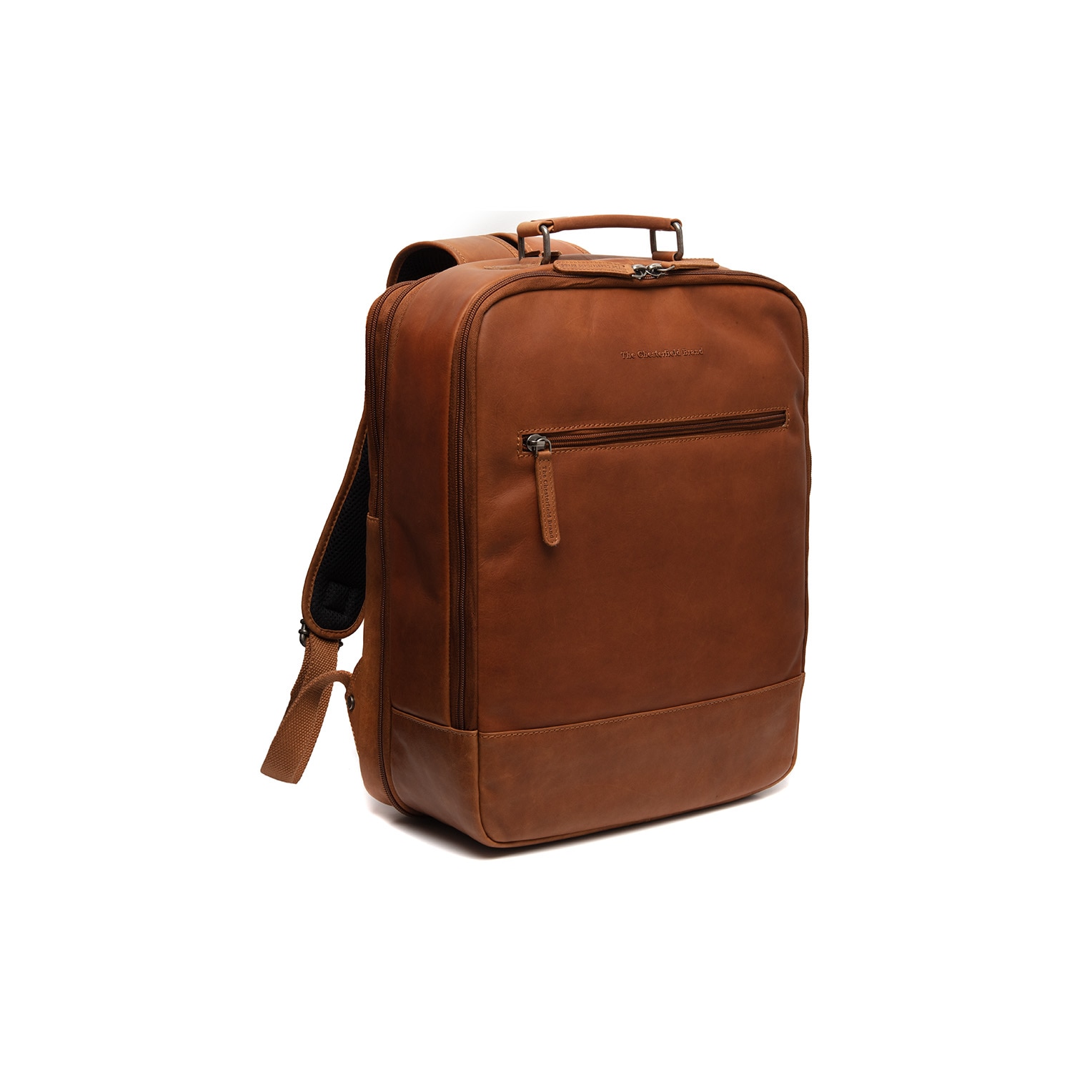 Rucsac de laptop din piele naturala, The Chesterfield brand, Jamaica, Maro coniac