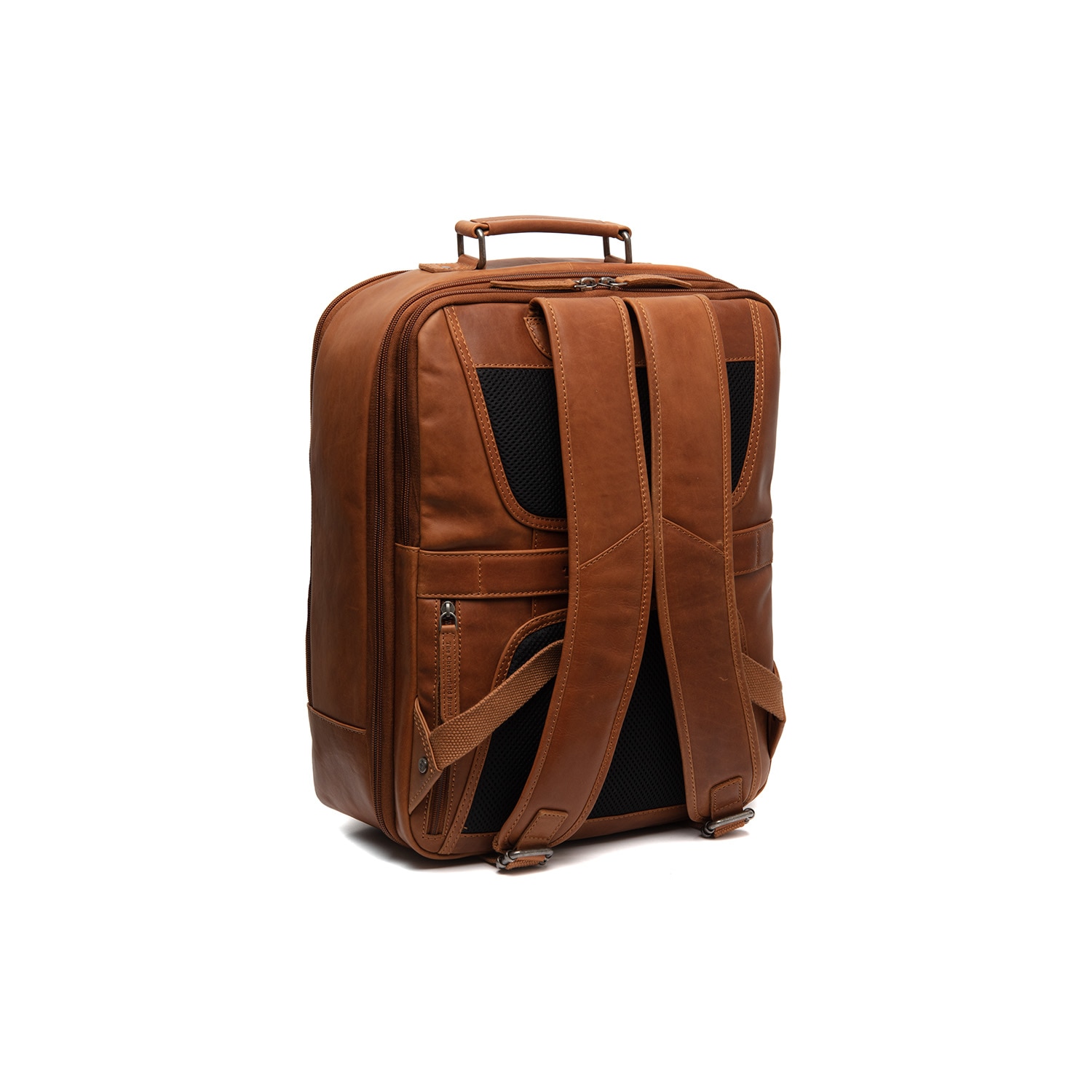 Rucsac de laptop din piele naturala, The Chesterfield brand, Jamaica, Maro coniac
