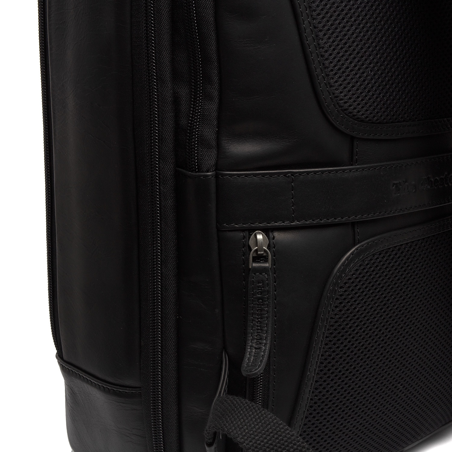 Rucsac de laptop din piele naturala, The Chesterfield brand, Jamaica, Negru