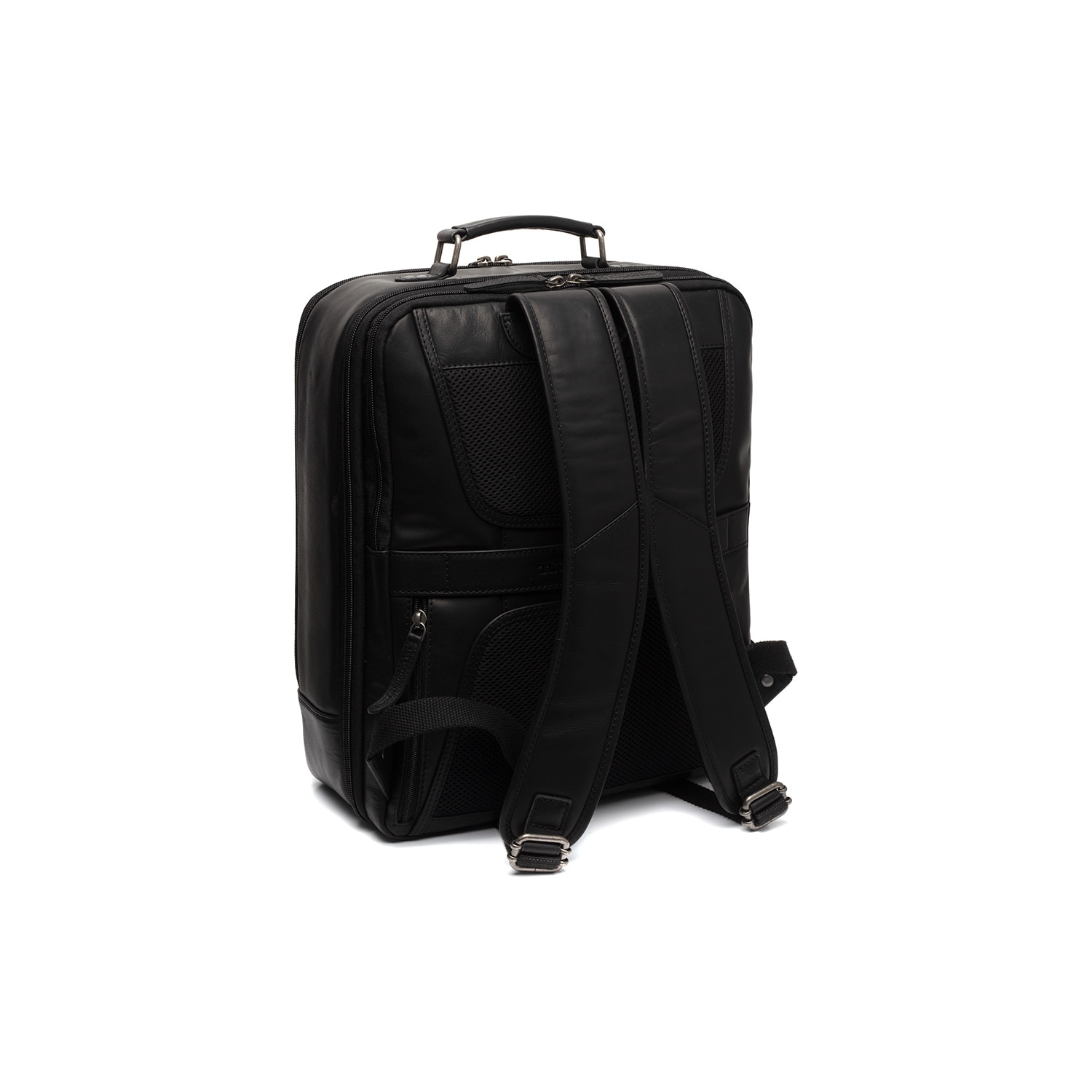 Rucsac de laptop din piele naturala, The Chesterfield brand, Jamaica, Negru