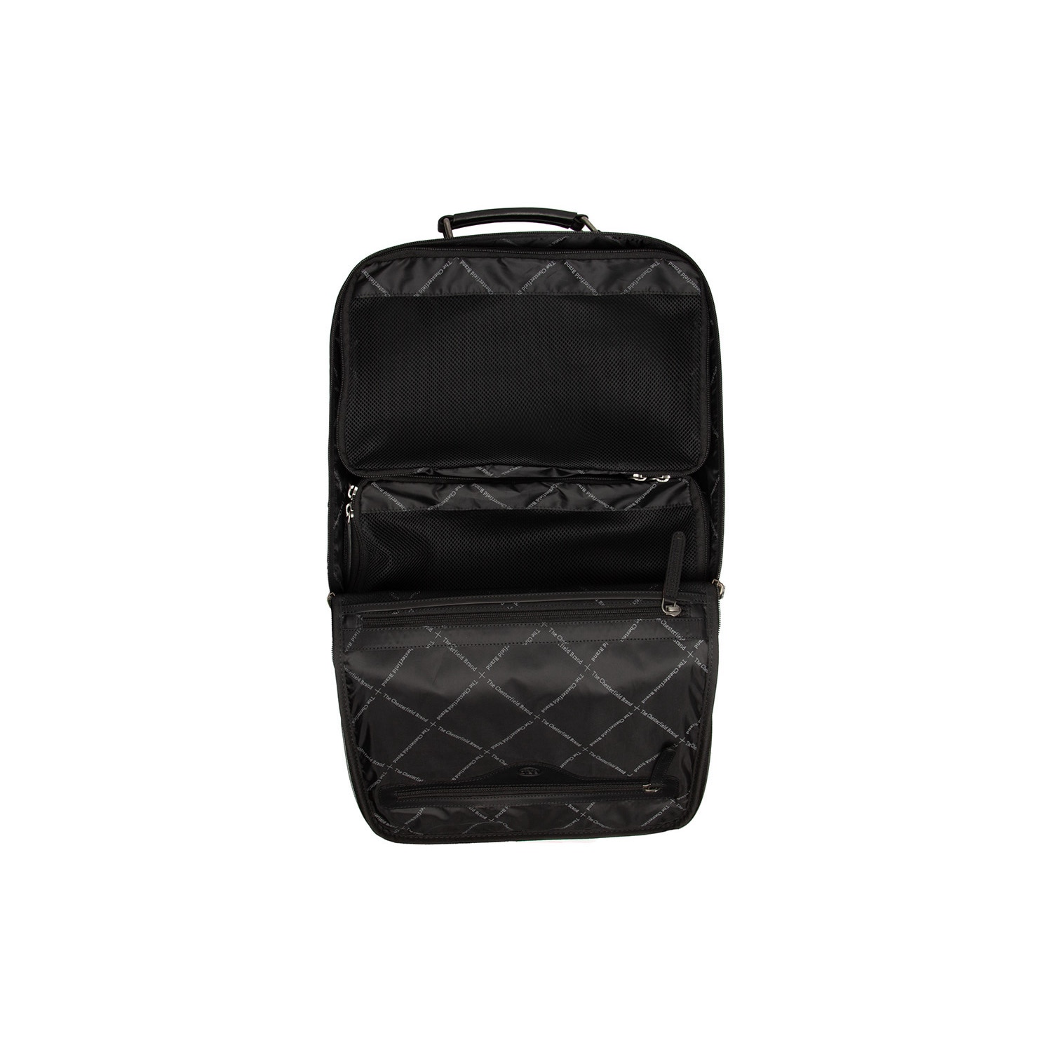 Rucsac de laptop din piele naturala, The Chesterfield brand, Jamaica, Negru