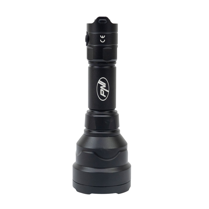 Фенер PNI Adventure FHTW11, 55m, фокус, Li-Ion 3000mAh, 630 lm, до 650 m, черен