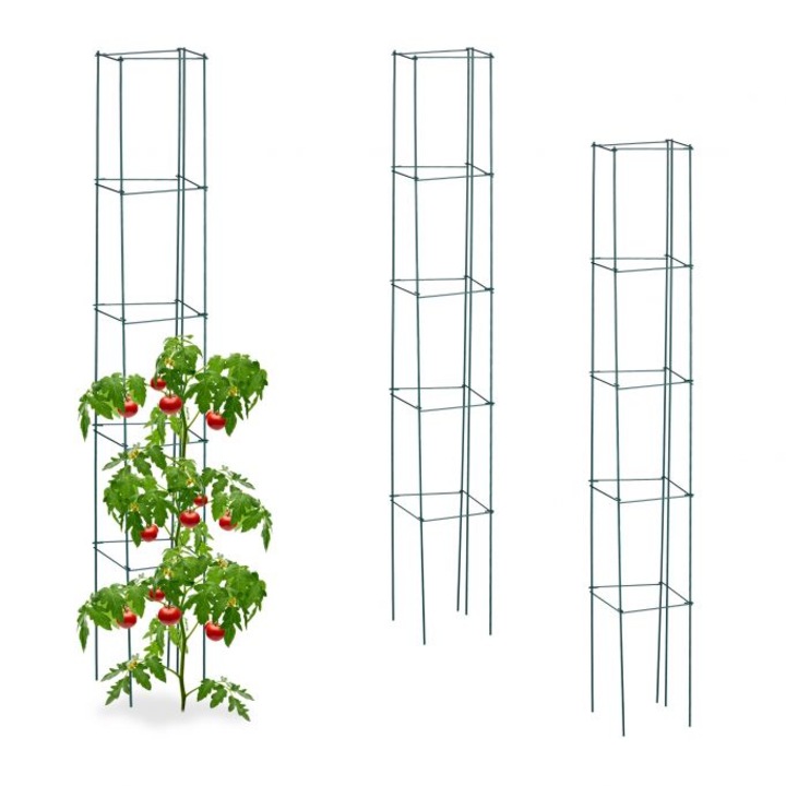 Set 3 spalieri pentru plante cataratoare Realxdays, 150 cm