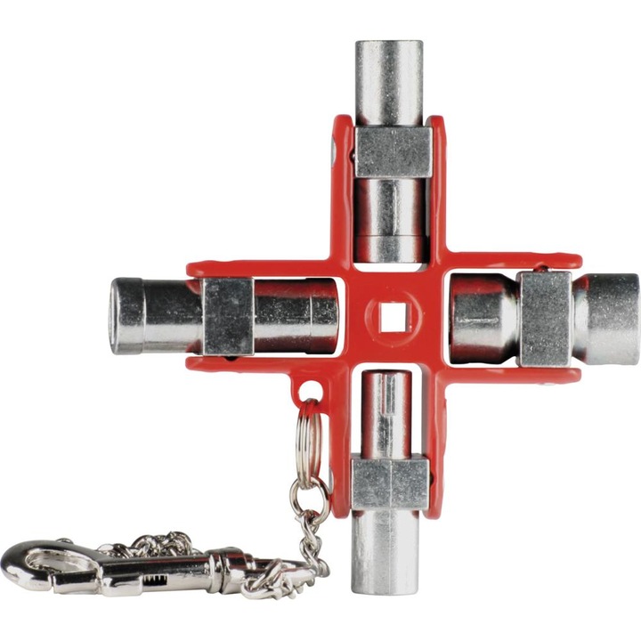 Cheie multifunctionala pentru dulapuri, 95x95 mm
