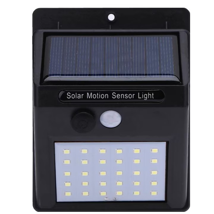 Lampa cu incarcare solara si senzor de miscare 30 LED HYT
