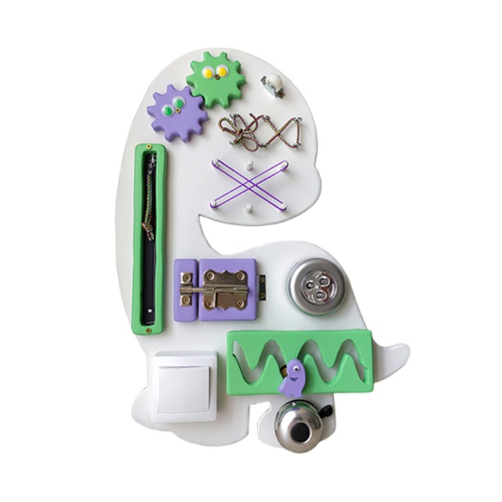 Placa senzoriala busy board, Dinozaur, 47x35x1.2 cm