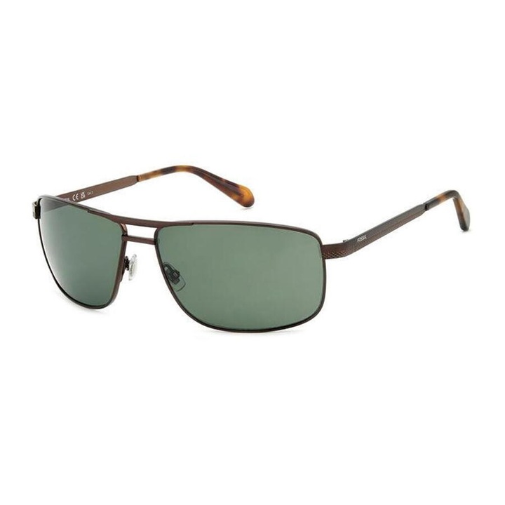 Fossil, Square aviator napszemuveg, Negruqwd, Standard, Barna