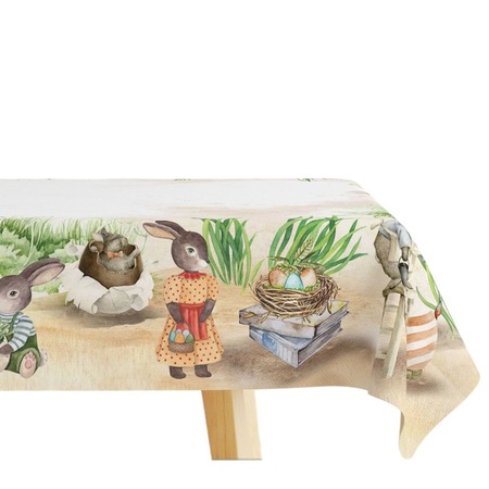 Fata masa Paste, bumbac 100%, Casa de bumbac, 100x140 cm, iepurasi