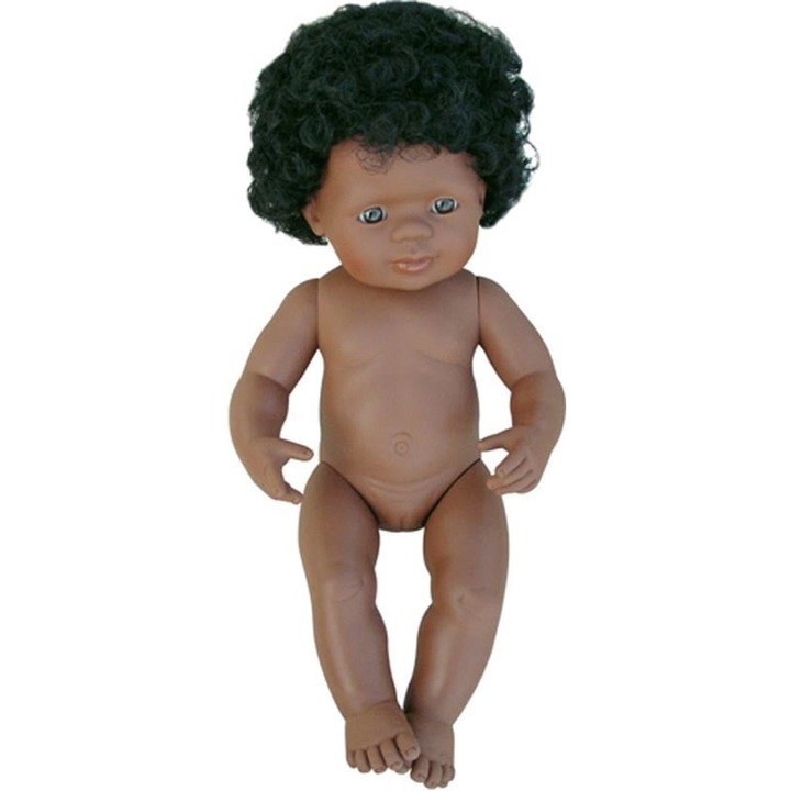 Afro-amerikai lány baba 38 cm - Miniland