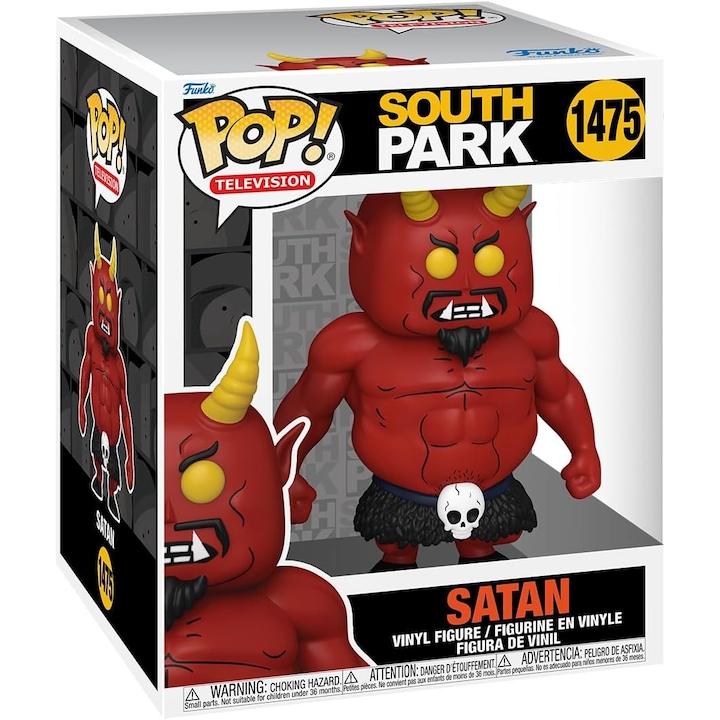 Figurina - Pop! South Park: Satan, Rosu, 16 cm