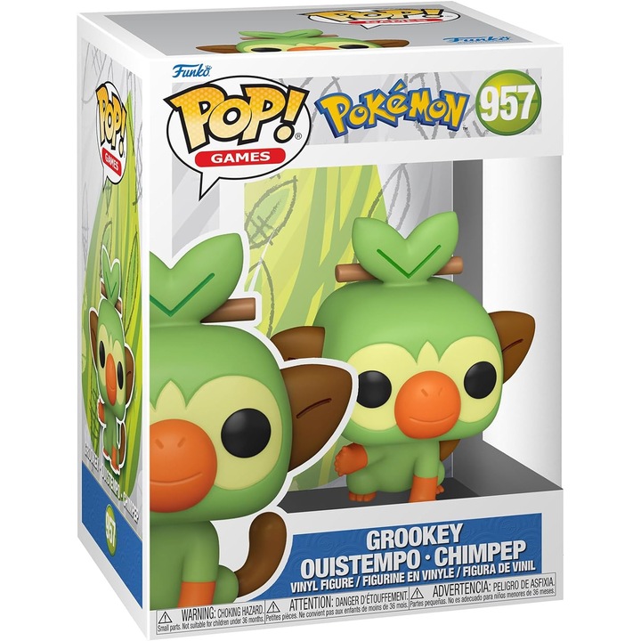 Pokemon Funko POP! Games Vinyl Figura - Grookey 9 cm #957