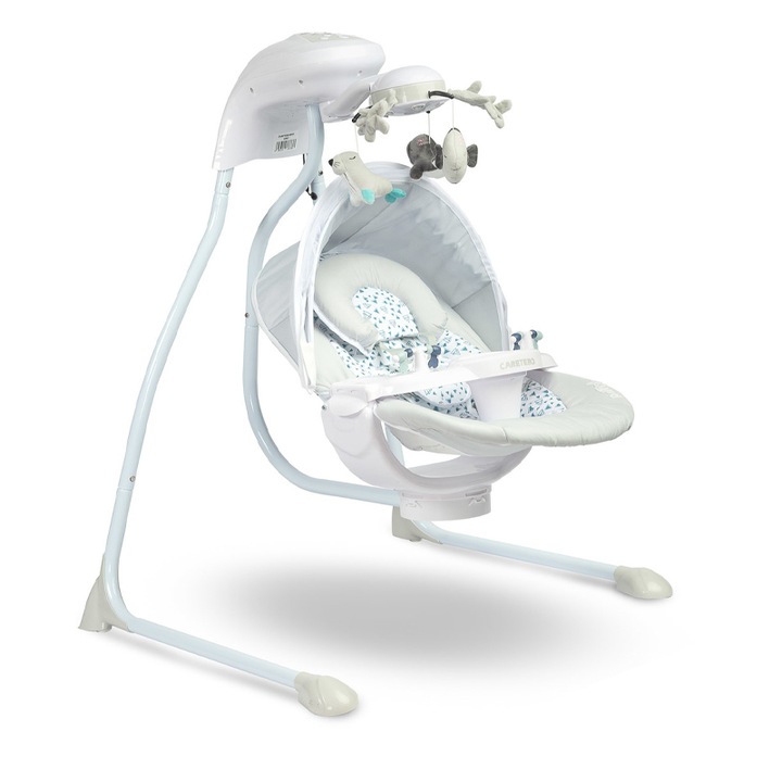 Електрическа люлка за бебе Caretero Raffi MJ2103-18, Многоцветна