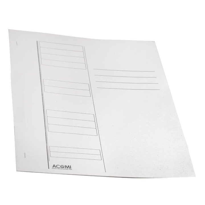 Set 10 dosare cu sina lunga, rigida, carton 230 gr/mp, ACOMI