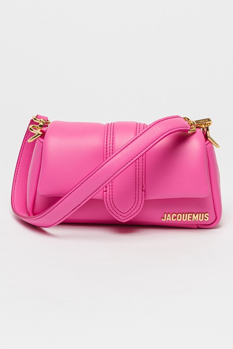 JACQUEMUS, Geanta de piele cu bareta de umar Le Petit Bambimou, Fucsia