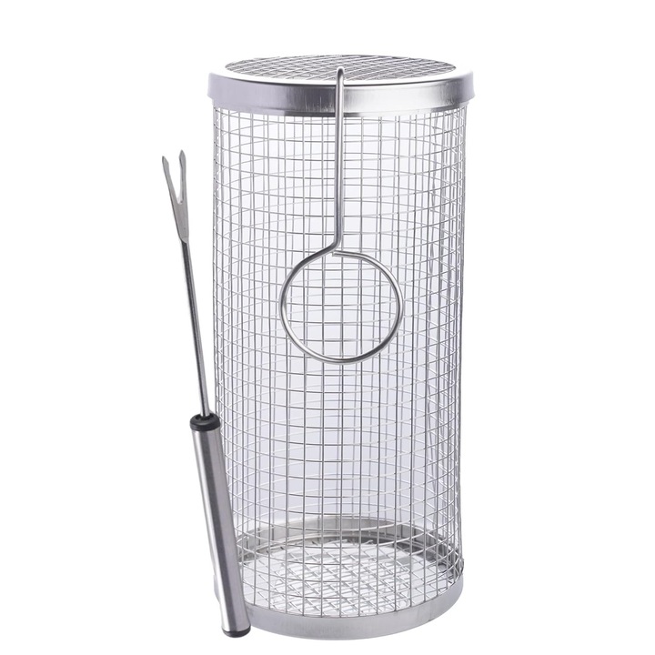 Cos gratar rulant, Zenzmy, Inox, Argintiu