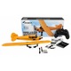 Avion RC cu telecomanda Piper J-3 Cup, Gyroscop care stabilizeaza zborul, Lungime 35.6 cm, Anvergura 50.5cm, 2,4GHz, 3 canale, RTF, 14+
