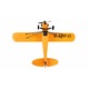 RC Самолет с дистанционно Piper J-3 Cup, Жироскоп, който стабилизира полета, Дължина 35.6 см, Размах на крилата 50.5 см, 2.4GHz, 3 канала, RTF, 14+