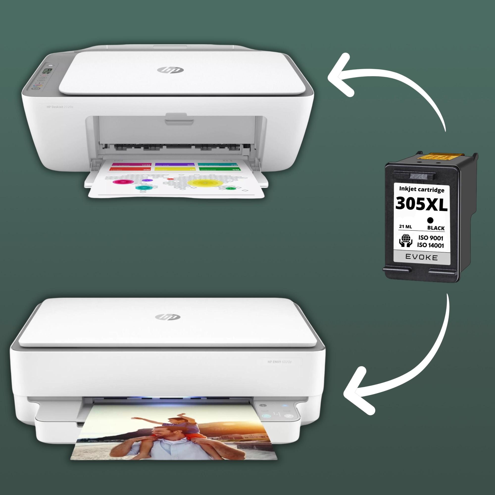 HP 305 черна XL касета за принтер | ISO сертификат - eMAG.bg