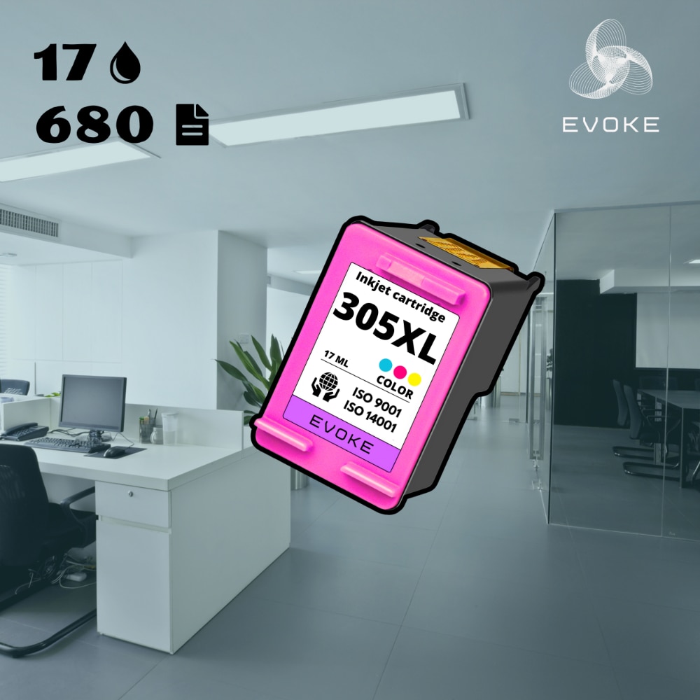 Цветна касета за принтер HP 305 XL, ISO сертификат - eMAG.bg