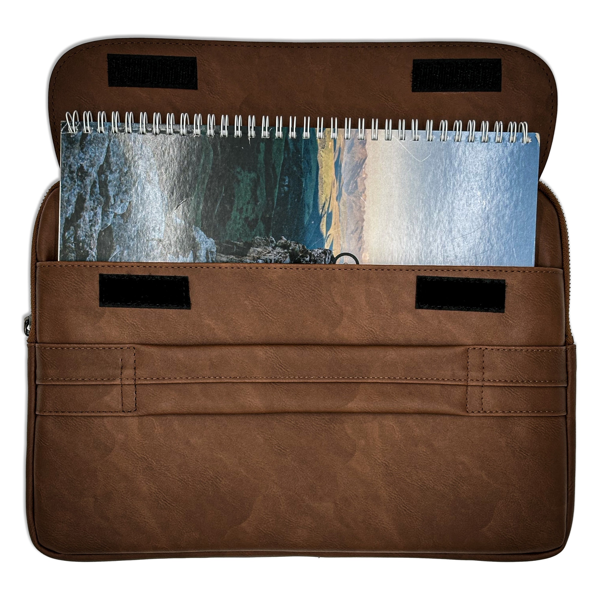 Geanta pentru Laptop 13,3 inch, Transilvanian Bags, Executive, Piele ecologica, Maro, 23x34 cm