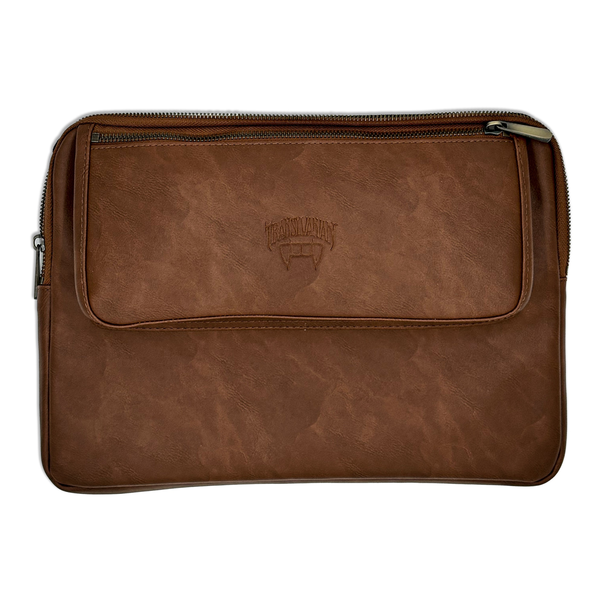 Geanta pentru Laptop 13,3 inch, Transilvanian Bags, Executive, Piele ecologica, Maro, 23x34 cm