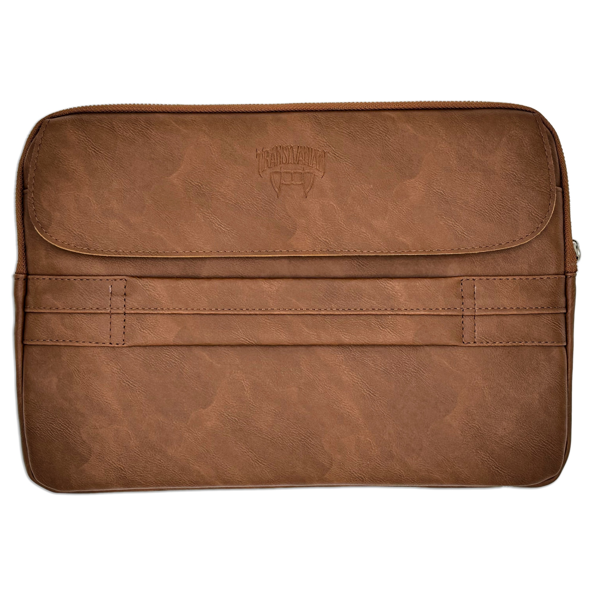 Geanta pentru Laptop 13,3 inch, Transilvanian Bags, Twinpack, Piele ecologica, Maro, 23x34 cm
