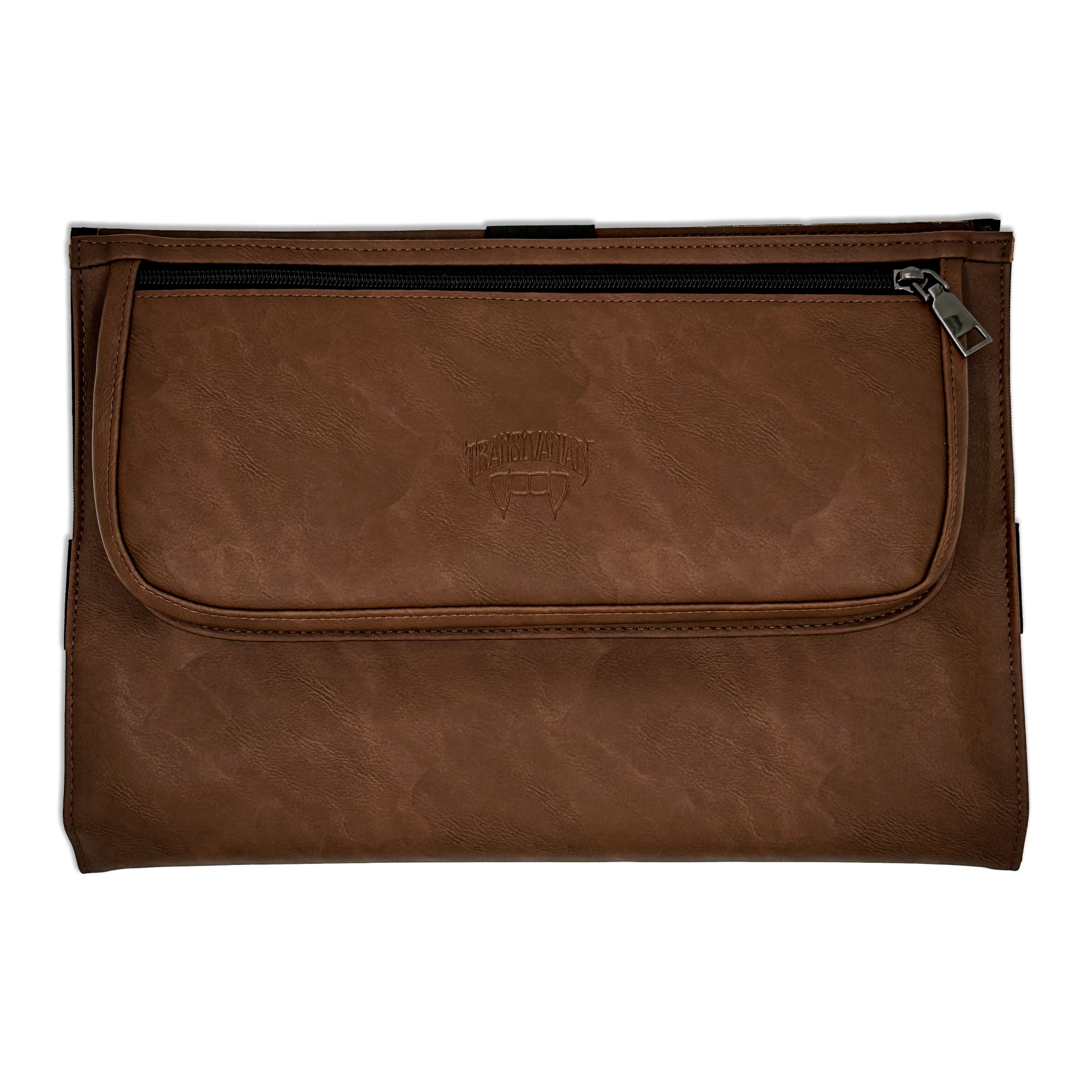 Geanta pentru Laptop 13,3 inch, Transilvanian Bags, Business, Piele ecologica, Maro, 23x34 cm