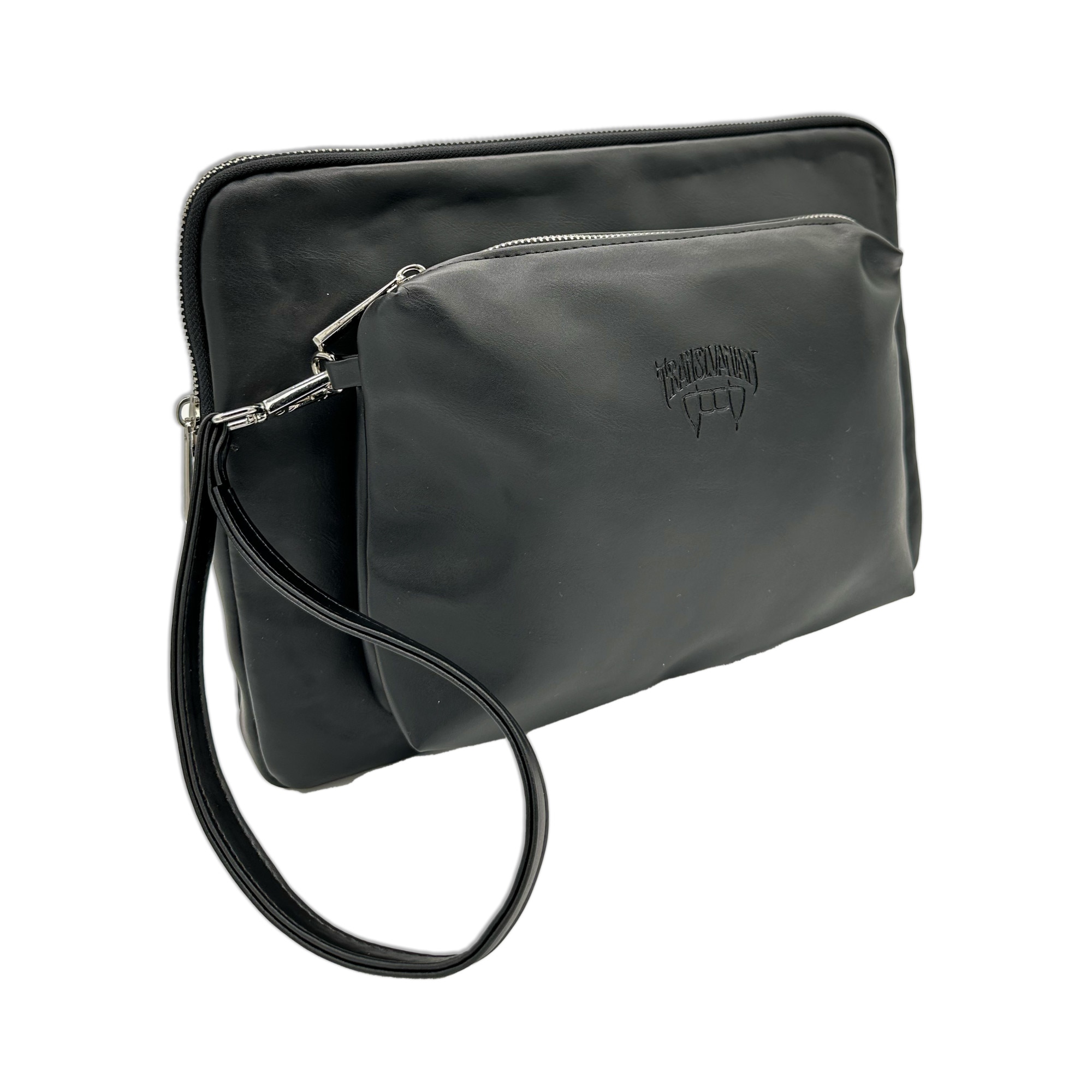 Geanta pentru Laptop 13,3 inch, Transilvanian Bags, Twinpack, Piele ecologica, Negru, 23x34 cm