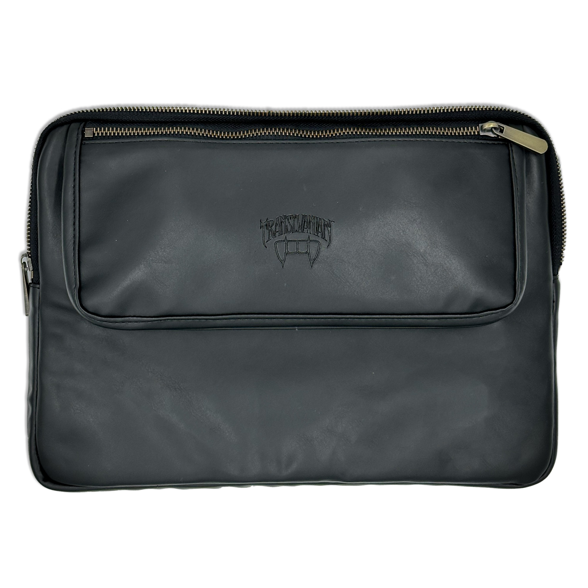 Geanta pentru Laptop 15,6 inch, Transilvanian Bags, Executive, Piele ecologica, Negru, 26x38 cm