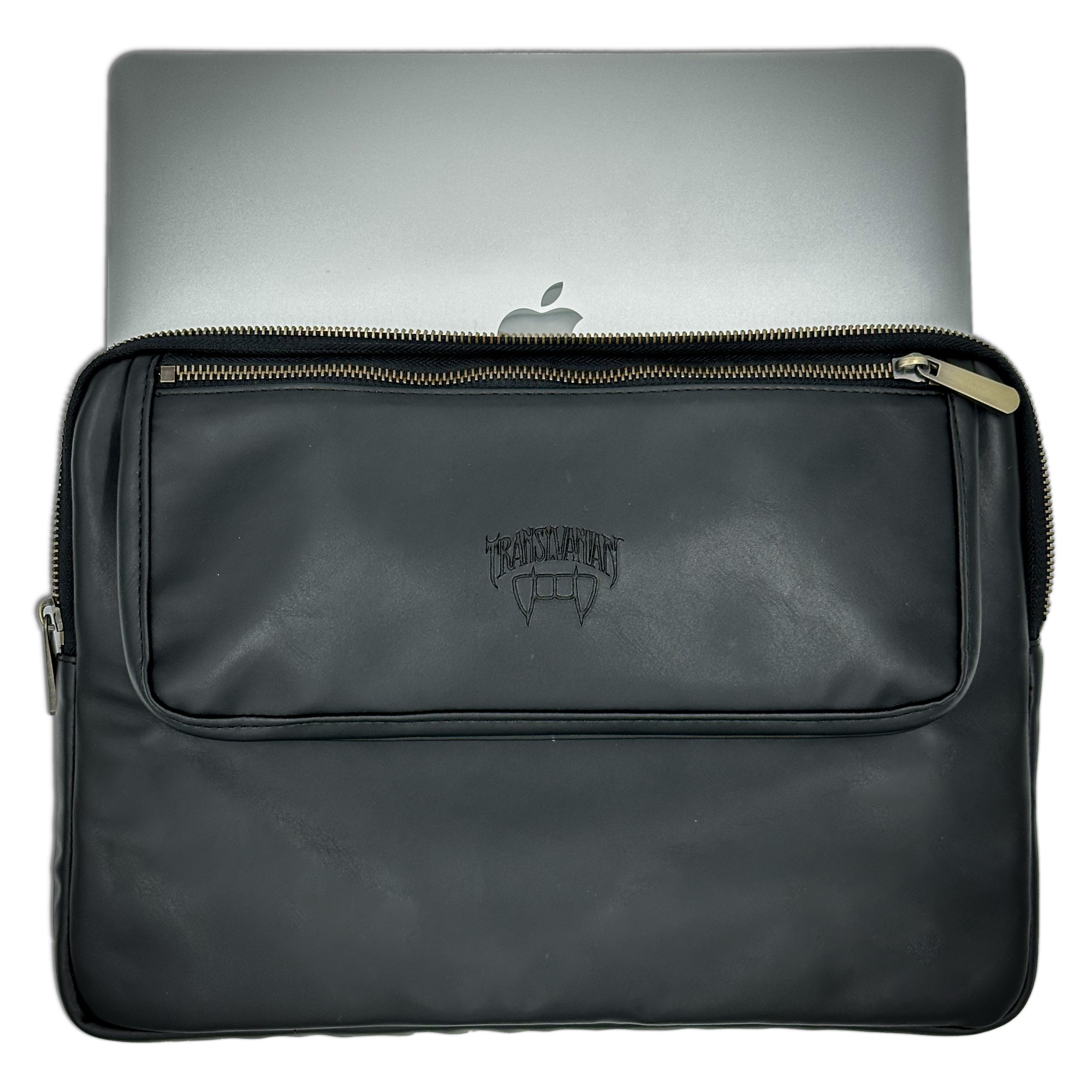 Geanta pentru Laptop 15,6 inch, Transilvanian Bags, Executive, Piele ecologica, Negru, 26x38 cm