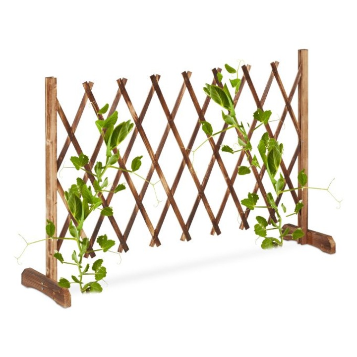 Ограда за цветя Relaxday, естествена, изработена от ела 185х73 см