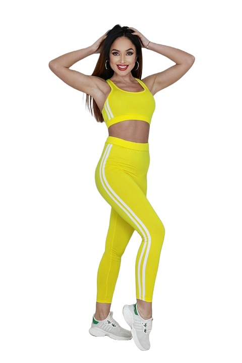 Compleu dama, WildFashion, 203844, Poliester, Galben, M-L INTL