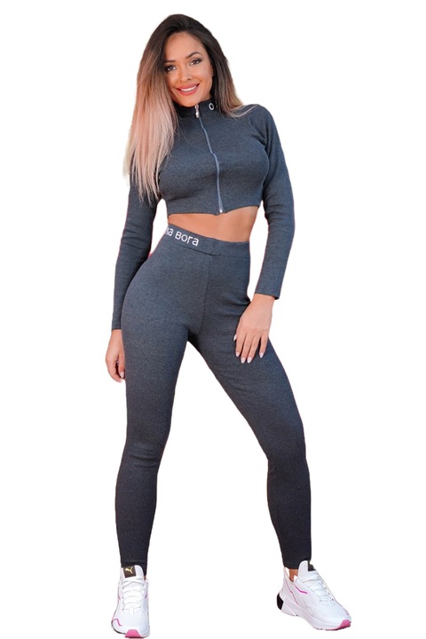 Compleu dama, WildFashion, Bumbac, 4887, Negru