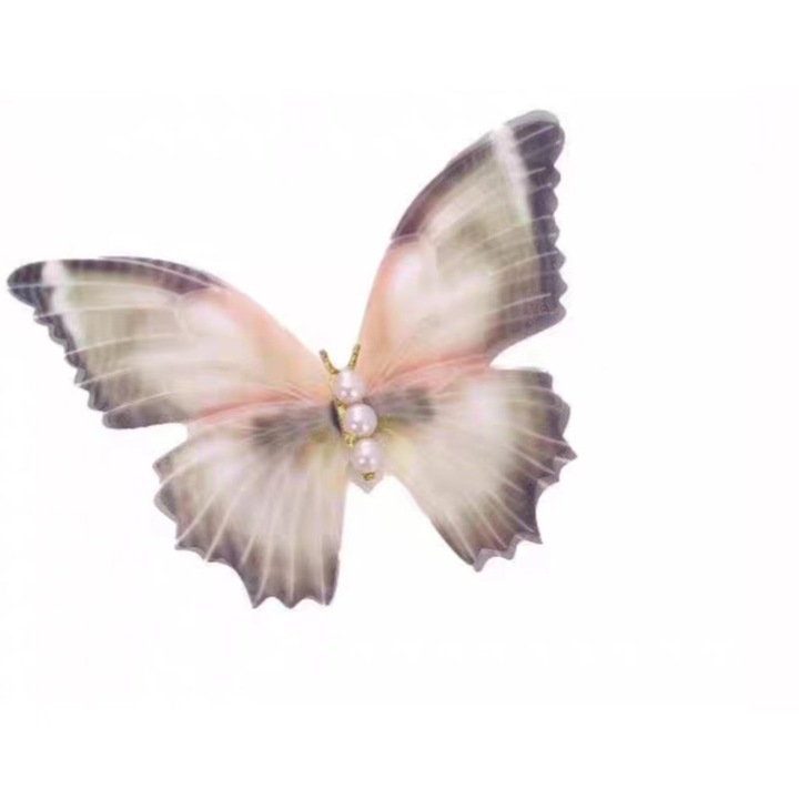 Clama par forma fluture, Plastic/Metal, Multicolor