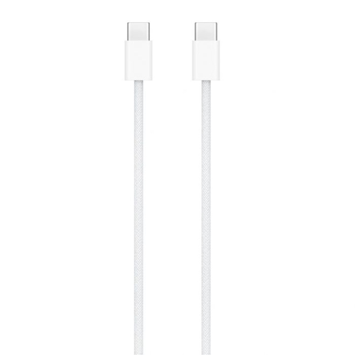 Cablu Data Power USB-C la USB-C, Elite Content, 1m, 60W, I21, PVC, Apple MQKJ3ZM/A, I21, PVC, Arctic Snow