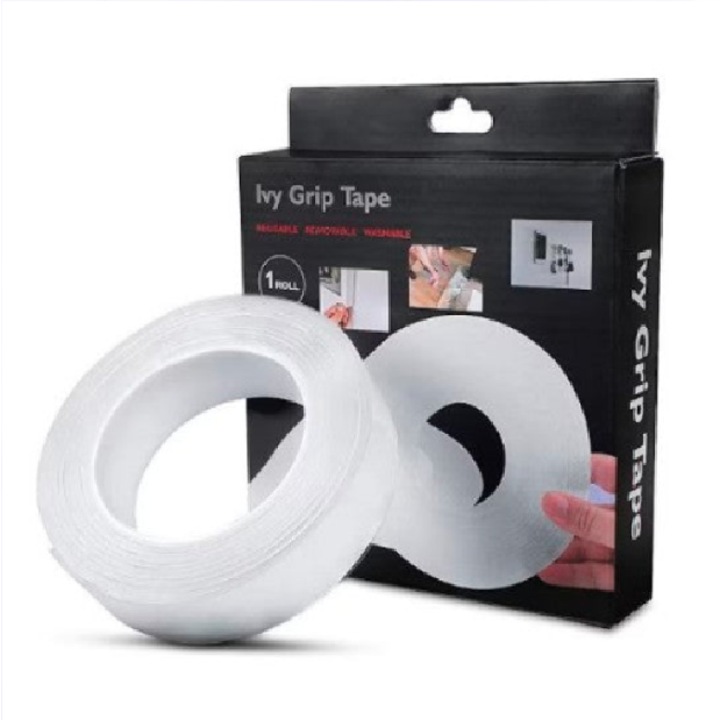 Двойно залепваща лента, Ivy Grip, 5M, силиконова