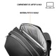 Раница Bizz, Ronic X - XD Design, 16", множество джобове и отделения, RFID, устойчив материал, водоустойчива, ежедневна, туристическа, офис, унисекс, сива, включена бандана Empath