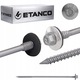 Set 100 Suruburi pentru panou sandwich 190 mm, ZINCAT, pentru lemn si beton Etanco GTRW