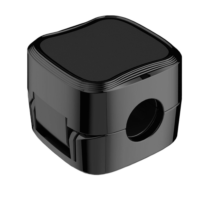 Set 6 organizatoare cabluri, COMEWE, Plastic, Negru