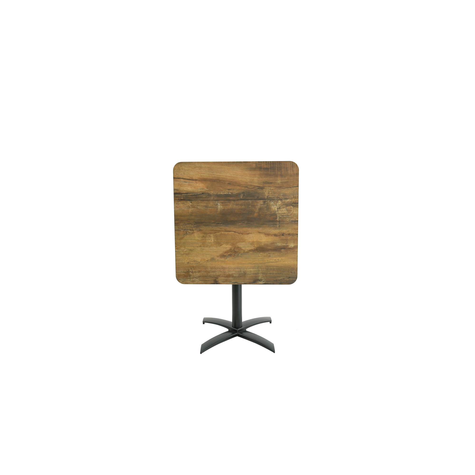 Masa Bistro Dark Wood, Aluminiu/HPL, 70x70 cm - eMAG.ro